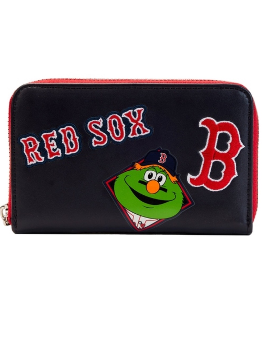 NWT MLB Boston Red Sox Patches Zip Around Wallet